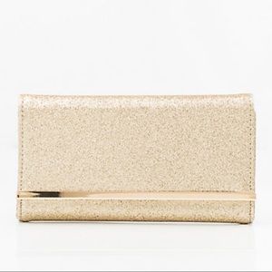Glitter Flapover Clutch